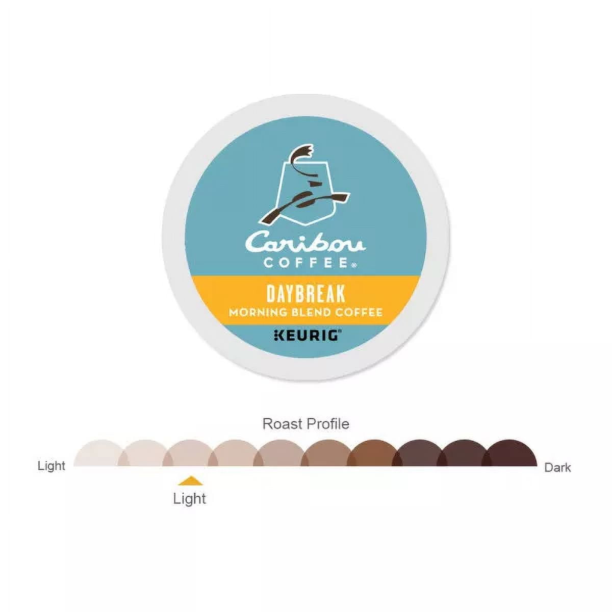 Caribou Coffee Daybreak Morning Blend, 48 K-Cups, Light Roast
