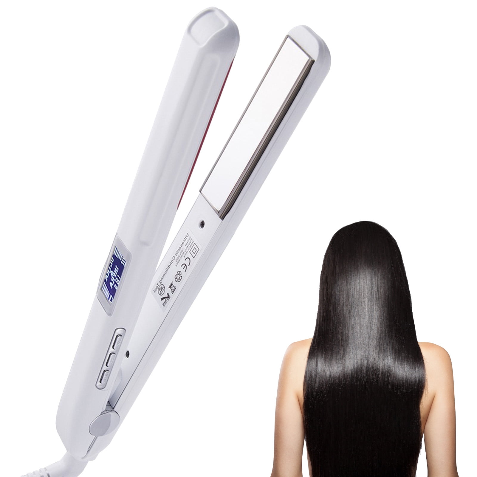 Tarmeek Infrared Hair Straightener Ultrasonics Hair Splint 1.0 inch 20W 230V Adjustable Multifunctional Infrared Hair Straightener Ultrasonics Great for Spring and Daily Life Gift for Women