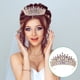thumbnail image 2 of Rhinestones Crown para la novia Decorative Bride Crown Birthday Hair Accessory, 2 of 5