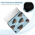 thumbnail image 5 of Quilted Laptop Sleeve for 13-16 Inch Laptops Protective Laptop Case Cover Lightweight Travel & Office Essentials Cartoon Dog Faces and Bones, 5 of 8