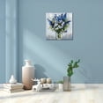 thumbnail image 6 of Blue and White Flower Wall Art, Bathroom Floral in vase Canvas Print Nature Scenery Wall Art for Living Room Bedroom Wall Painting Decoration Modern Artwork, 6 of 6
