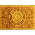 thumbnail image 1 of Ahgly Company Machine Washable Indoor Rectangle Abstract Yellow Modern Area Rugs, 5' x 8', 1 of 4