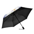 thumbnail image 2 of FORMRS Travel Umbrella Folding Auto Open Close Windproof Rain UV Protection, Purple Easter Eggs, 2 of 8