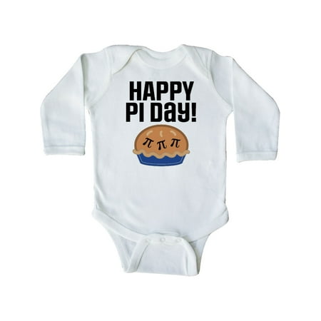 

Inktastic Happy Pi Day School Math Party Gift Baby Boy or Baby Girl Long Sleeve Bodysuit