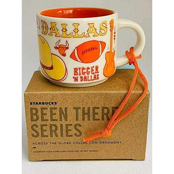 Starbucks DALLAS BEEN THERE SERIES ACROSS THE GLOBE COLLECTION ORNAMENT Ceramic Demitasse Mug, 2 Fl Oz