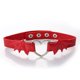 thumbnail image 2 of Gargantilla de cuero Punk rojo, Collar de murciélago gótico, Gargantilla con personalidad, collar de corazón, collar de Halloween, 2 of 5