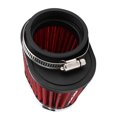 thumbnail image 1 of Chacerls Filtro Aire Moto,Doble Capa Universal para Motocicletas Motor Setas Cabezal Filtro de Aire Accesorio Rojo para Honda (55 mm), 1 of 10