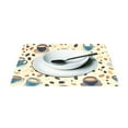 thumbnail image 3 of Ryvnso Placemats Set of 4 Blue Coffee Beans Cups Dining Mats Heat-Resistant Non-Slip Washable Table Mat, 3 of 8