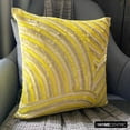 thumbnail image 6 of Yellow Pillow Shams, Sequins & Beaded Sparkly Glitter Pillow Sham, 24x24 inch (60x60 cm) Pillow Shams, Square Silk Pillow Shams, Pillow Shams, Modern, Abstract - Pearly Yellow, 6 of 10