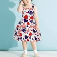 thumbnail image 4 of XFHLMJFF Girls Dress Sleeveless Toddler Forth-Of-July Independence Day Baby Kids Beach Cute Sundress, 4 of 4