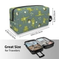 thumbnail image 4 of Goofa Cute Yoga Frogs Printed Toiletry Bag with Handle,Large Capacity Travel Makeup Cosmetic Bag for Women, Carry on Airport Airline Compliant Bag, 4 of 9