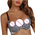 thumbnail image 4 of Darzheoy Women Leopard Print Bra With Steel Sexy And Comfortable Girl Underwear Sexy Lingerie Sport Bras M, 4 of 8