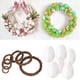 thumbnail image 3 of Corona de ratán Natural para decoración de Pascua, decoración de huevo de Pascua, favores de fiesta de Pascua para niños, regalos de fiesta de Pascua felices, suministros para el hogar, 3 of 4