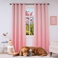 thumbnail image 1 of Cortina Yancorp Rainbow Ombre Pink 132 x 244 cm para habitación infantil, 1 of 7