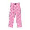 thumbnail image 4 of Xecao Breast Cancer Awareness (3) Men's Straight Lounge Pajama Pants: The Ultimate in Comfortable Sleepwear, 4 of 9