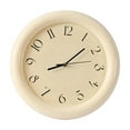 thumbnail image 2 of Reloj de pared Reloj pequeño que no hace Reloj decorativo moderno Reloj de tiempo redondo para el hogar Sala de estar Baño Cocina Decoración De color crema, 2 of 8