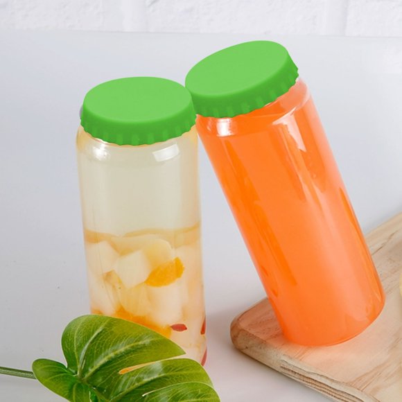 Couvercle en Silicone à Tirage Facile pour Canettes et Boissons, Joint Étanche pour la Fraîcheur, Solution de Rangement Polyvalente, Accessoire de Cuisine pour Aromatiser