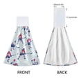 thumbnail image 3 of Yayeee Kitchen Hanging Hand Towels Set of 2 with Loop Bathroom Absorbent Tie Towel, Blue Ice Hockey, 3 of 7