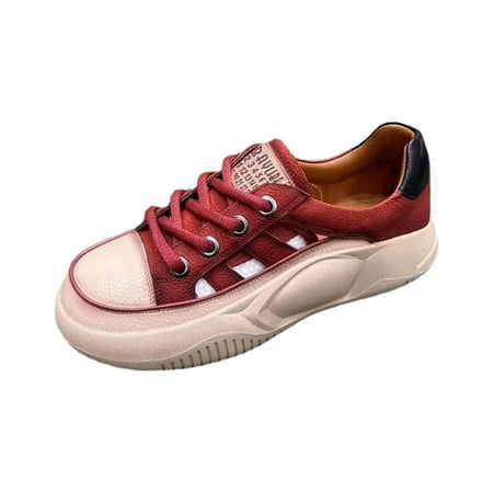 

women casual sneakers women casual shoes spring lace up platform sneakers girls walking shoes comfort womens flatform sandals female summer shoes thick soled soft soled chunky shoes 38