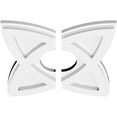 thumbnail image 2 of 24"OD x 3"ID x 9"C x 1"P Cosmo Architectural Grade PVC Contemporary Ceiling Medallion, Two Piece, 2 of 7
