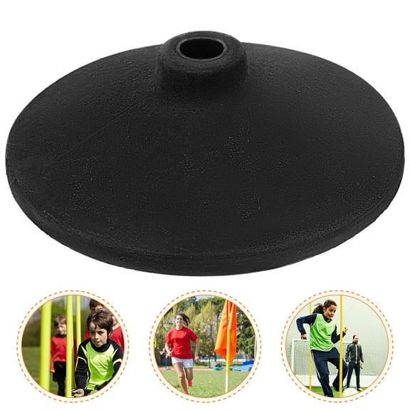 WHAMVOX Weighted Basketball Soccer Pole Holder Base Rubber Base For Soccer Agility Poles