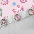 thumbnail image 4 of Manfei Cute Animal Axolotl Curtains Pack of 2 (42x84 Each) for Boys Girls,Kawaii Salamander Curtains Blackout,Cartoon Ocean Wildlife Bedroom Curtains,Breathable Home Decor, 4 of 6