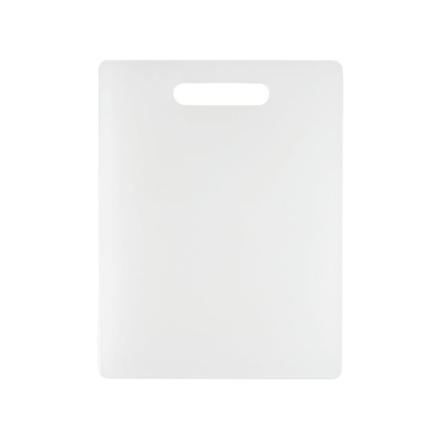 Tabla de cortar Dexas NSF Polysafe con mango, 8,5 x 11 pulgadas, color blanco
