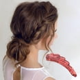 thumbnail image 3 of Unique Bargains 1 Pc Fashion Wavy Edge Hair Clips Hairdo Clip Red, 3 of 5