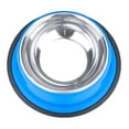 thumbnail image 2 of Weebo Pets Blue No-Tip No-Slip Stainless Steel Bowl (8oz. Terrier), 2 of 7