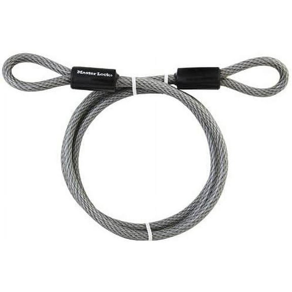 Master Lock 78DPF, 6' x 3/8" Diameter Looped End Cable Pack of 20 pcs