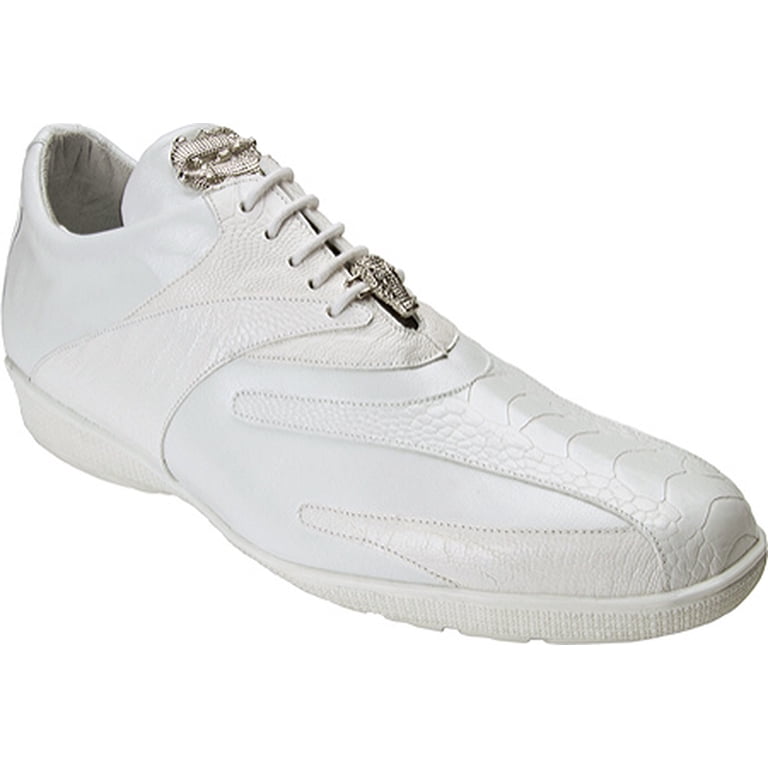 Belvedere Shoe Bene Ostrich and Soft Calf Sneakers White 2010 Men’s Size 12 Belvedere Shoe Bene Ostrich and Soft Calf | Mercari main image 2
