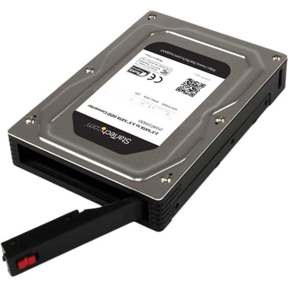 Startech Com 2 5 To 3 5 Sata Aluminum Hard Drive Adapter Enclosure With Ssd Hdd Height Up To 12 5mm Walmart Com Walmart Com