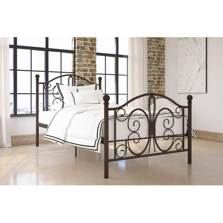 DHP Bombay Metal Bed, Multiple Sizes and Colors