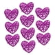 thumbnail image 1 of 10 bolas de mimbre con forma de corazón para colgar en el árbol de Navidad. Púrpura, 1 of 9