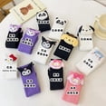 thumbnail image 3 of Calcetines de anime MINISO, Sanrio, Kuromi, Cinnamoroll, Hello Kitty, calcetines para niñas, dibujos animados, Kawaii, coreanos, calcetines de tubo medio para estudiantes, 3 of 4