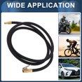 thumbnail image 2 of 1pc 70.87" 7.8mm ID Tubo de extensión para inflador de neumáticos 0.305inx32TPI Nylon Negro para automóvil motocicleta bicicleta, 2 of 7