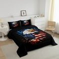 thumbnail image 3 of Erosebridal Eagle Bird Bedding Sets King with Comforter, US Flag Duvet Insert, Stars Stripes Decor, Reversible, 3 of 7