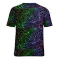 thumbnail image 7 of Women T Shirt Shallow Water O Neck T-Shirts Short Sleeves Multi-colored Vortex Hip Hop Custom Tshirt Street Style Clothe, 7 of 7
