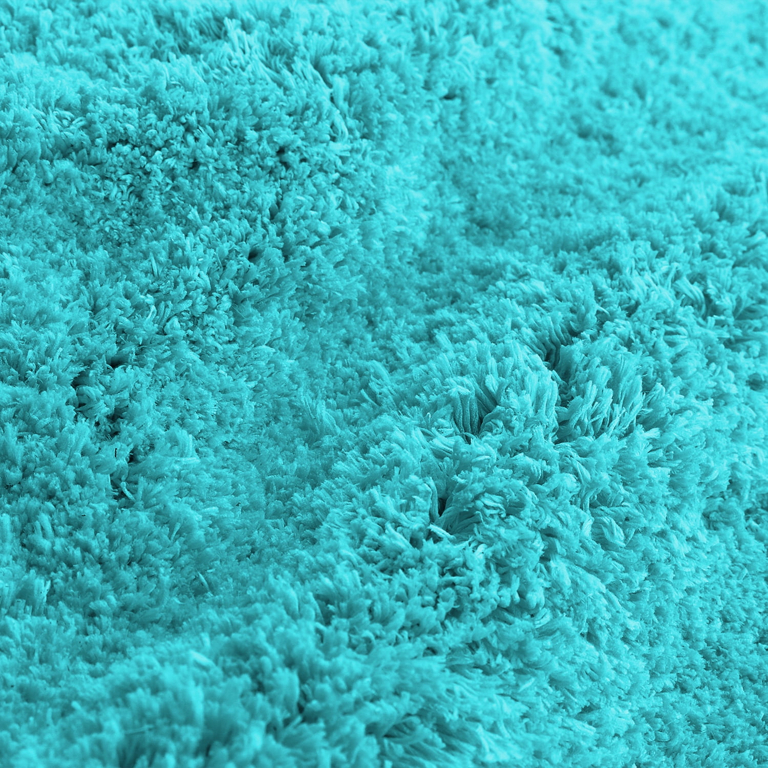 Clara Clark Shaggy Bath Rug with Non-Slip Backing Rubber - Machine Washable Super Soft Bathmat - Plush Absorbent Bathroom Rug, Small - 17 x 24, Teal