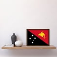 thumbnail image 2 of Papua New Guinea National Flag Patriotic Vexillology World Flags Country Region Poster Artwork Framed Wall Art Print A4, 2 of 4