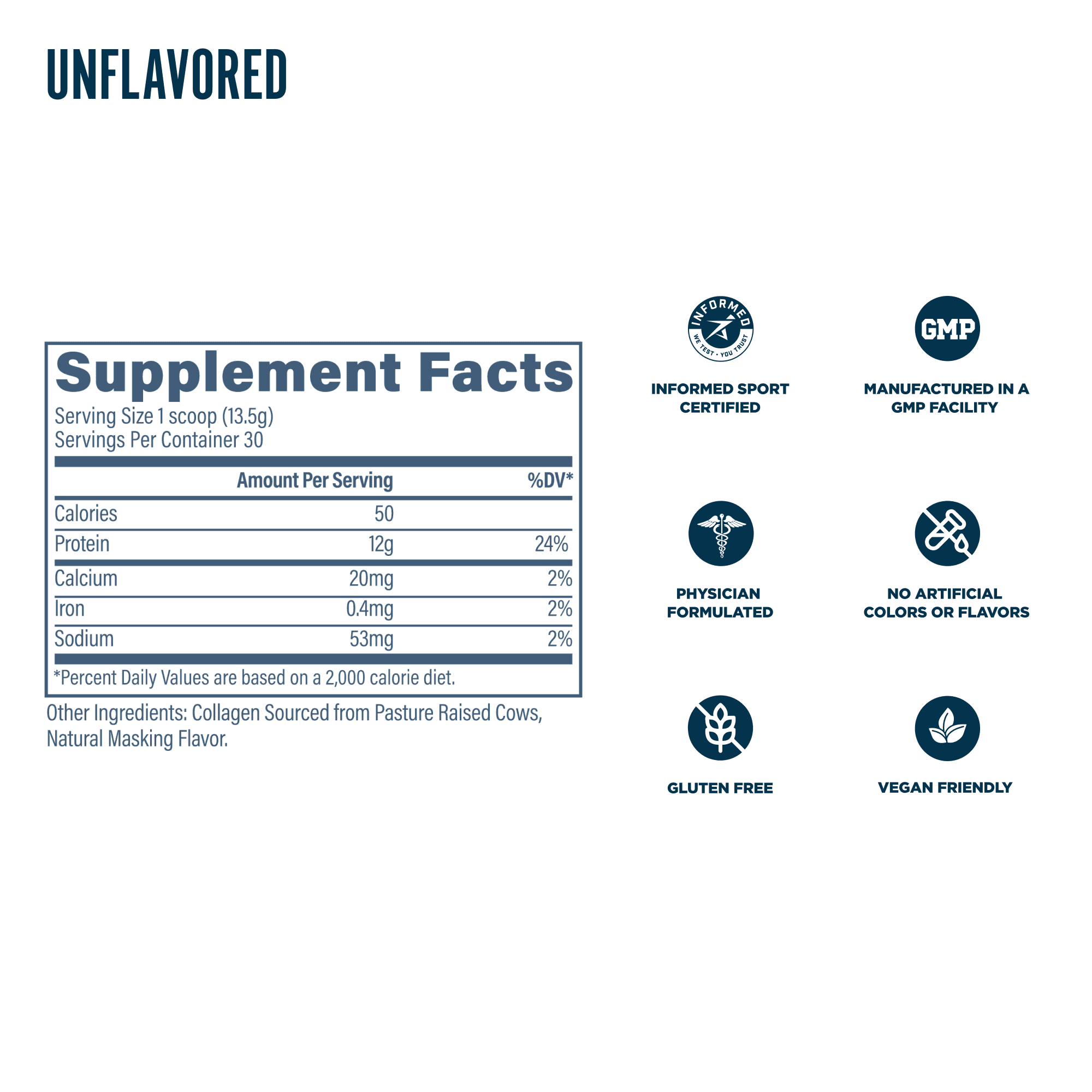 Revive MD CollaPure Collagen Peptides Powder Dietary Supplement, Unflavored, 15.45 oz