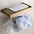 thumbnail image 5 of Soporte de papel higiénico de estilo antiguo con espacio de almacenamiento Hecho de latón de calidad Ideal para teléfono inteligente Soporte de papel higiénico multifunción para baño con hermoso dise, 5 of 5