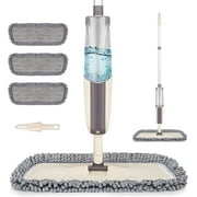 SUPTREE Microfiber Spray Mop for Floor Cleaning with 3 Washable Pads Wet Jet Dry Dust Mop for Floors