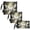 White Swans, variant on Set of 3 Reusable Storage Bags with Zipper , Food Storage & Bread Organizer for Picnic Office, Yin-yang Tree
