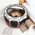 thumbnail image 5 of Cheapark Pet Tent Cat House Foldable Enclosed Octagon Tent Birthing Space Isolation Pen Cage For Cats Dogs Indoor Home Pet Resting Shelter, 5 of 6