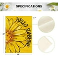 thumbnail image 5 of Hello Sunshine Garden Flag 12x18 Inch Double Sided Outside, Spring Summer Floral Daisy Yard Outdoor Flag, 5 of 6