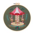 thumbnail image 4 of simhoa Christmas Embroidery Kit Decorative DIY Xmas Home Decor Cute Hand Embroidery Carousel, 4 of 8