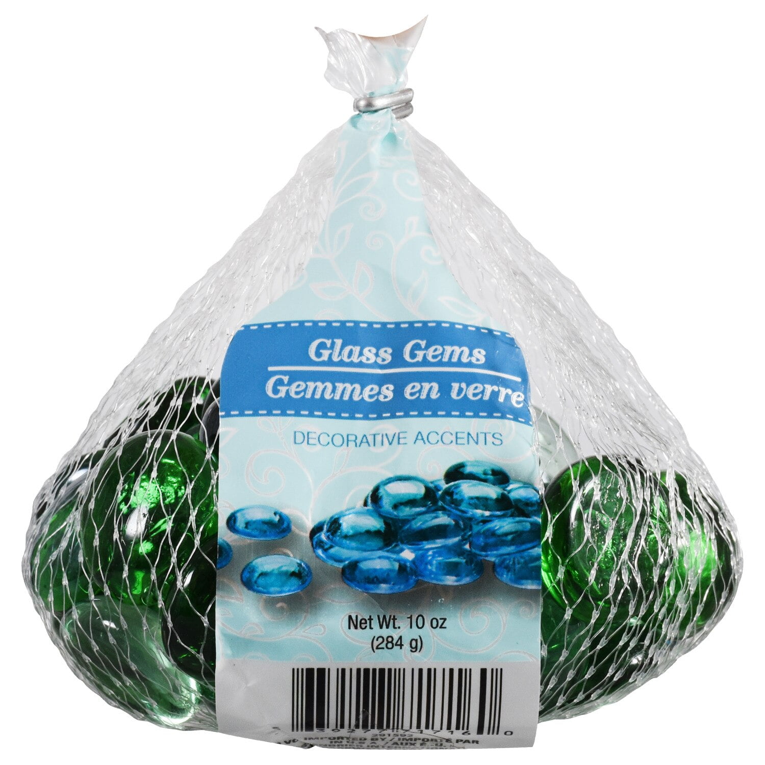 Vase Fillers Marbles for Vases Clear And Green Accent Gems, Glass