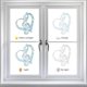 thumbnail image 4 of 16 pegatinas para ventana con notas musicales, 8 estilos, arcoíris grandes, película decorativa 3D para ventana, pegatinas anticolisión para ventana con notas musicales, 4 of 7