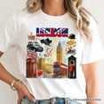 thumbnail image 2 of Classic London Artwork City Full of Landmarks T-Shirt, Vintage Tee and Souvenir of England, 2 of 5